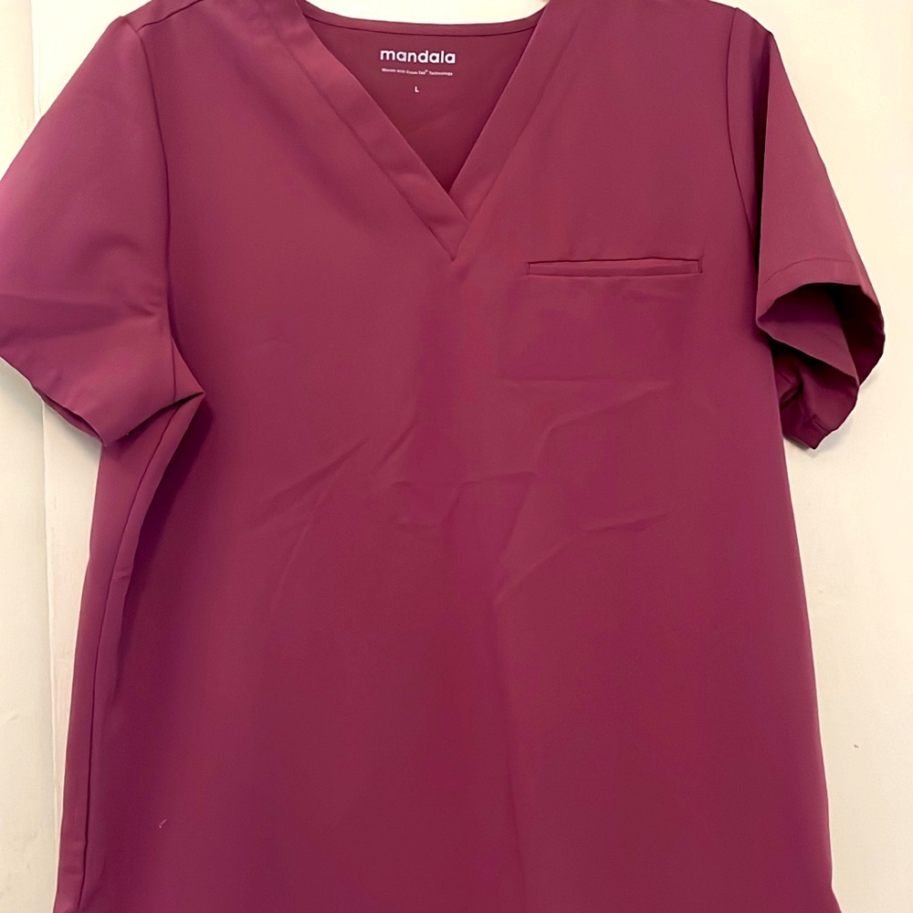 Mandala Scrubs top large medium bottoms